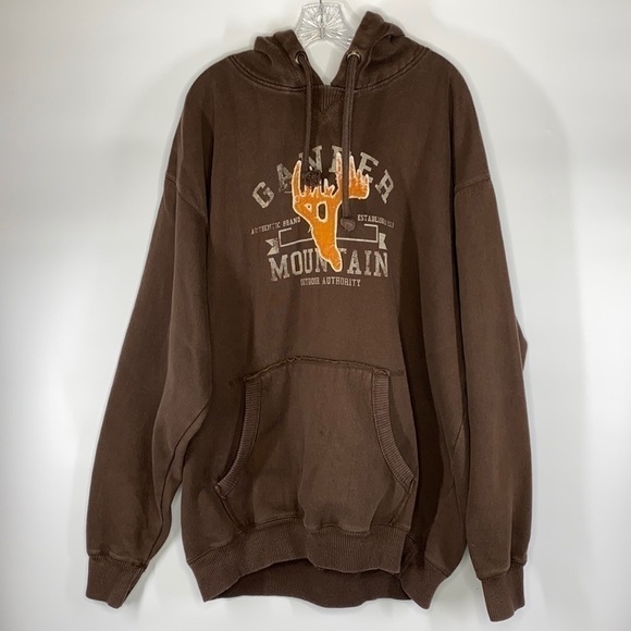 Gander Mountain Brown Hooded Sweatshirt 2XLT - Picture 1 of 8